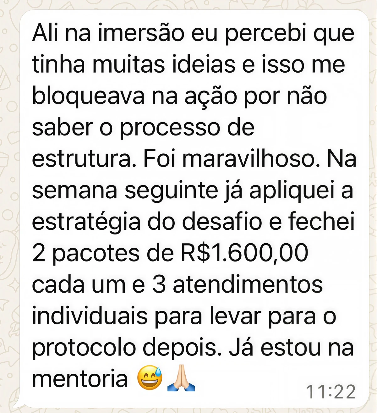 Depoimento de uma terapeuta sobre a Imersão PTP
